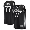 Choea B.Nets #77 Ben Saraf  Black Fast Break Replica Jerseys - Icon Edition