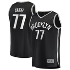 Choea B.Nets #77 Ben Saraf  Black Fast Break Replica Jerseys - Icon Edition