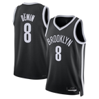 Choea B.Nets #8 Egor D?min Black Swingman Jerseys - Icon Edition