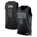 Choea B.Nets #8 Egor D?min  Black Swingman Jerseys - Statement Edition