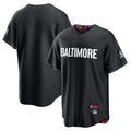 Choea B.Orioles Black City Connect Home Game Blank Player Stitched Jerseys