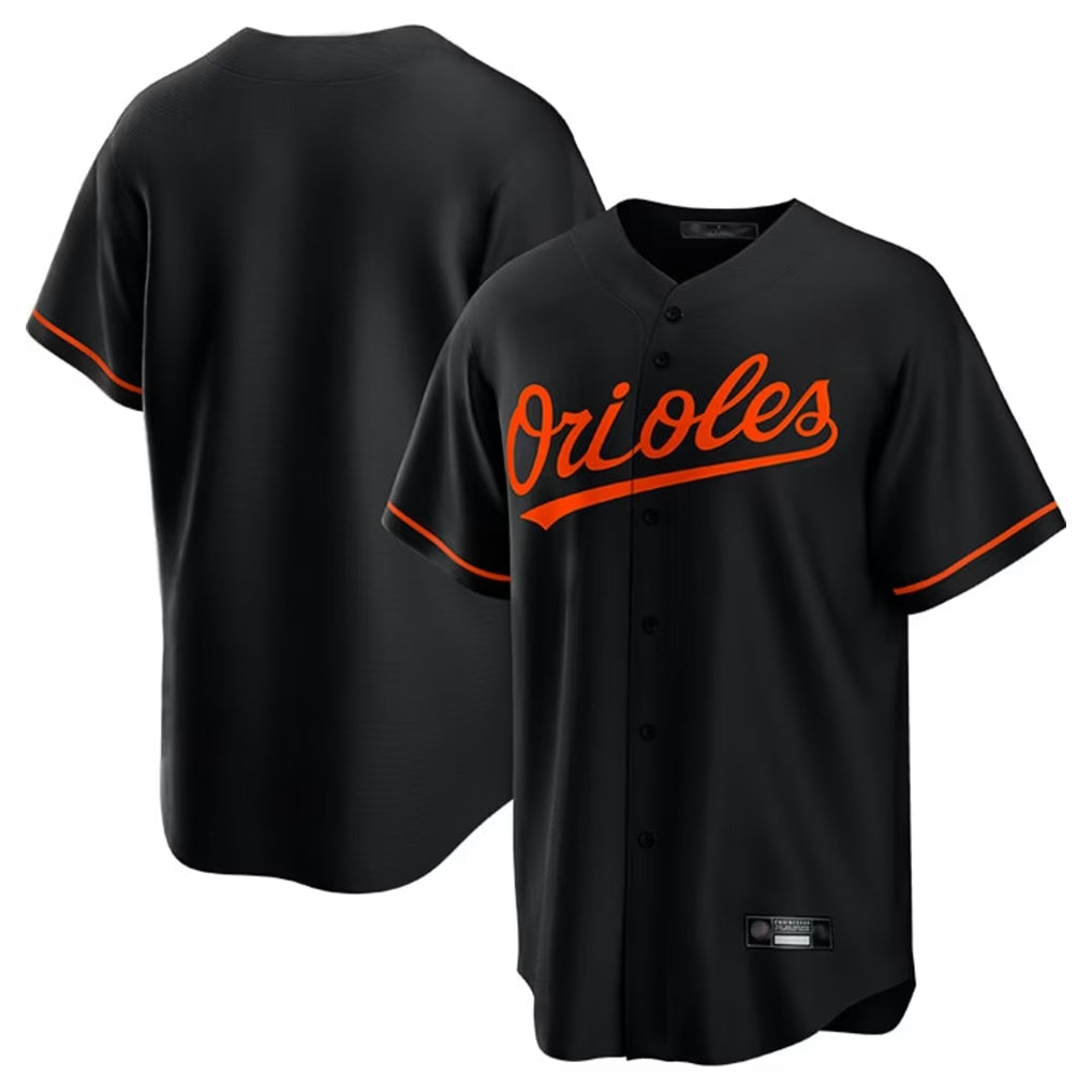 Choea B.Orioles Black Home Game Blank Player Stitched Jerseys