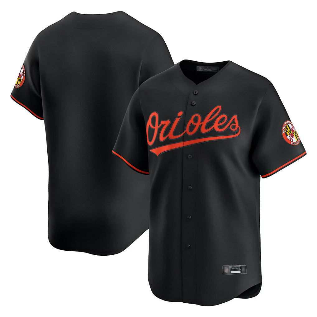 Choea B.Orioles Black Limited Home Game Blank Player Stitched Jerseys