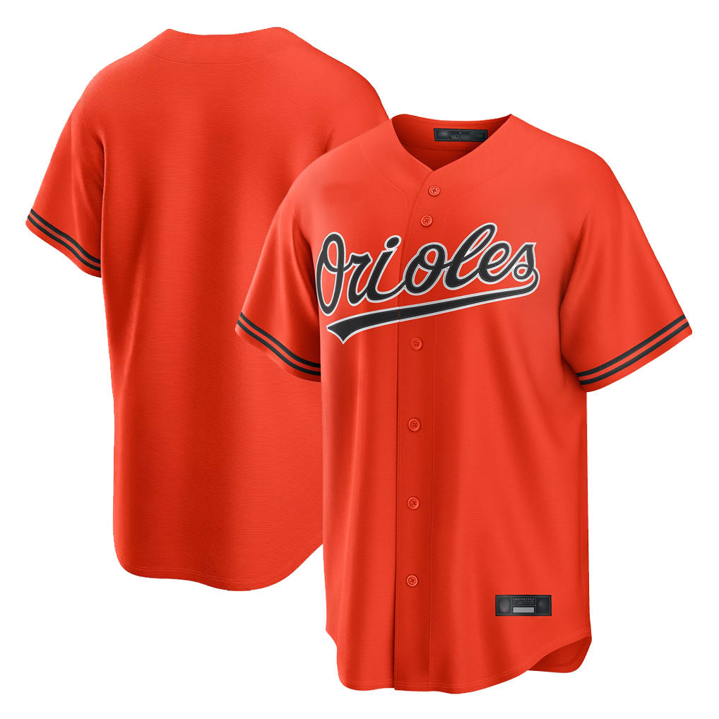 Choea B.Orioles Orange Home Game Blank Player Stitched Jerseys