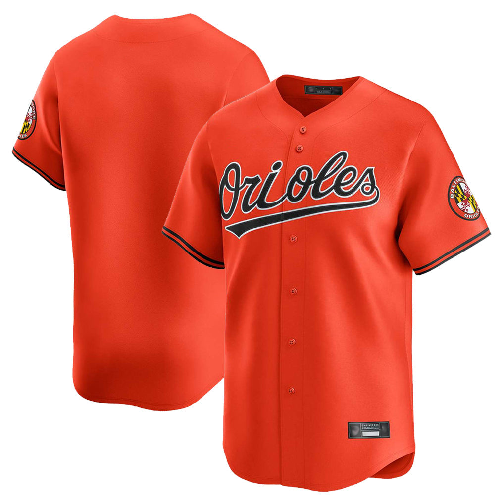 Choea B.Orioles Orange Limited Home Game Blank Player Stitched Jerseys