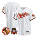 Choea B.Orioles White 30th Anniversary of 2131 Home Game Blank Player Stitched Jerseys