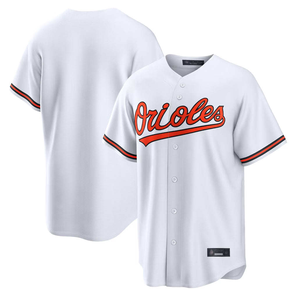 Choea B.Orioles White Home Game Blank Player Stitched Jerseys