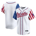 Choea B.Orioles White Independence Day Vapor Premier Home Game Blank Player Stitched Jerseys