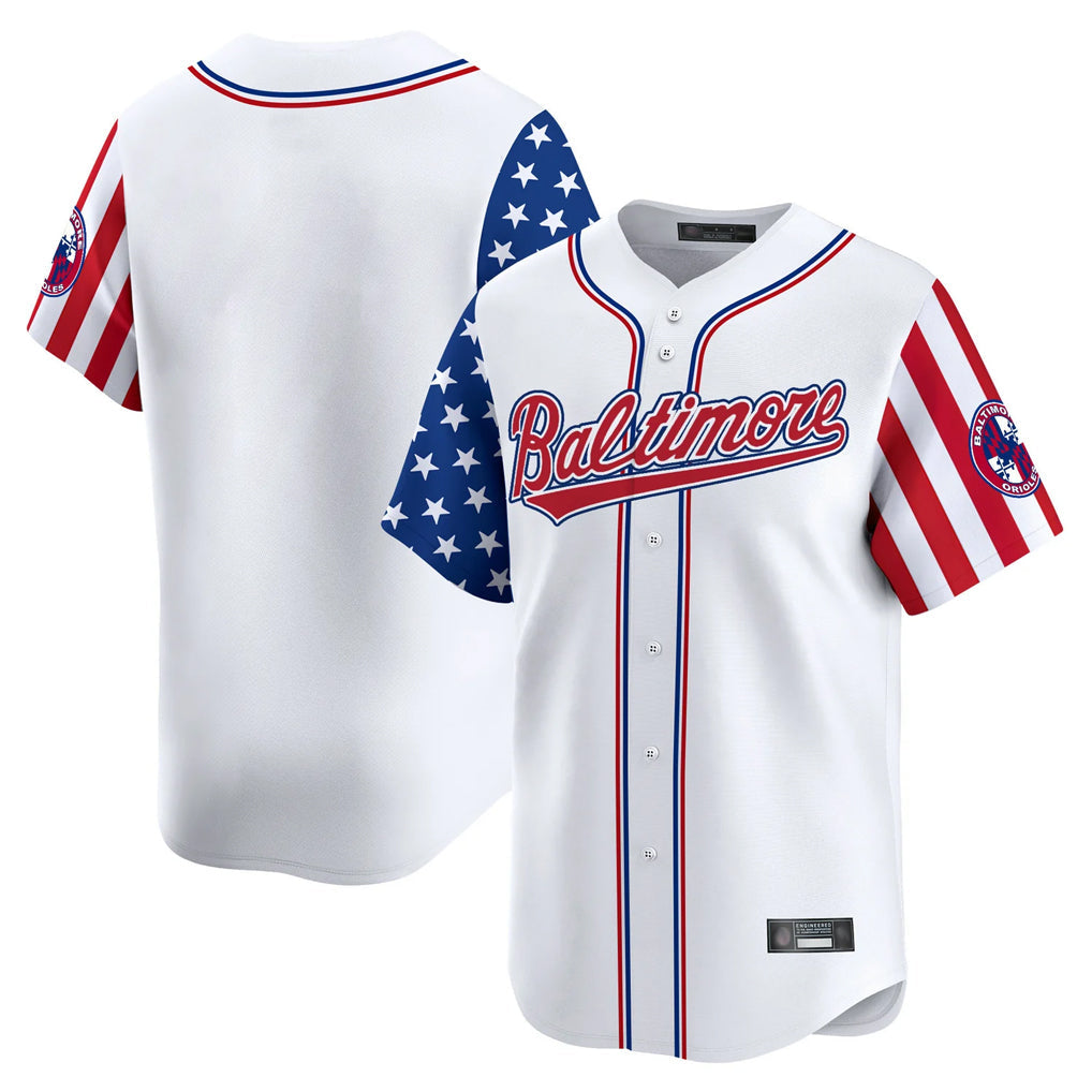 Choea B.Orioles White Independence Day Vapor Premier Limited Home Game Blank Player Stitched Jerseys
