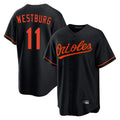 Choea B.Orioles #11 Jordan Westburg Player Black Home Game Stitched Jerseys