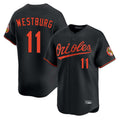Choea B.Orioles #11 Jordan Westburg Player Black Limited Home Game Stitched Jerseys