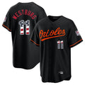 Choea B.Orioles #11 Jordan Westburg Player Black USA 250 Fourth of July Home Game Stitched Jerseys