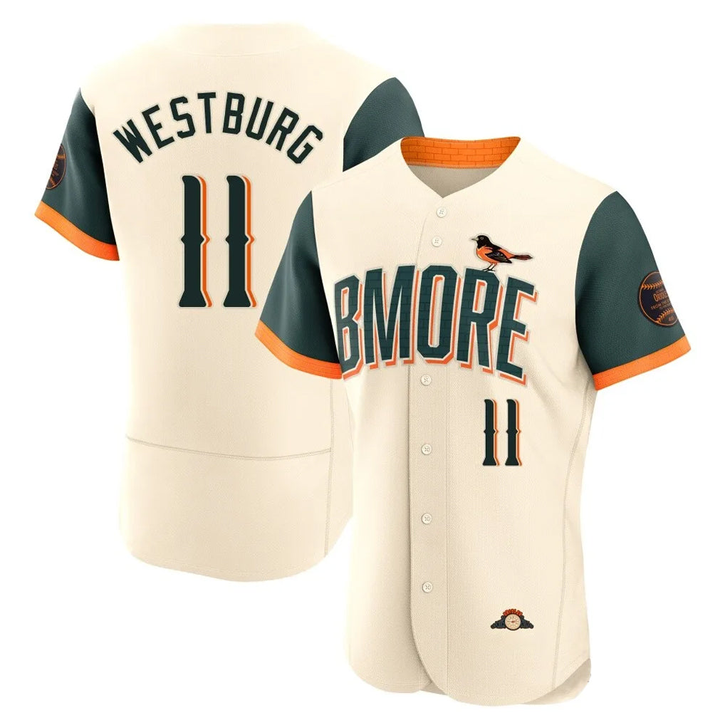 Choea B.Orioles #11 Jordan Westburg Player Cream 2026 City Connect Limited Elite Home Game Stitched Jerseys