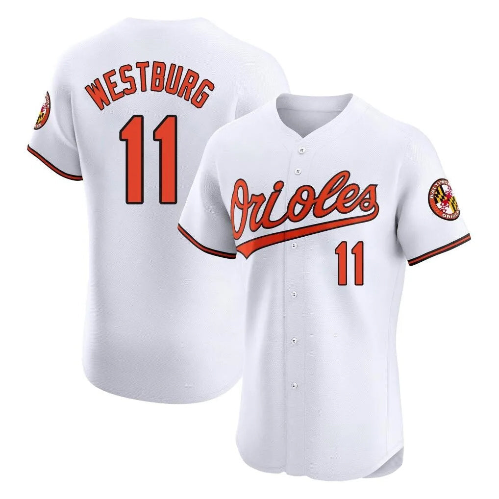 Choea B.Orioles #11 Jordan Westburg Player White Limited Elite Home Game Stitched Jerseys