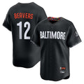 Choea B.Orioles #12 Dylan Beavers Player Black City Connect Limited Home Game Stitched Jerseys