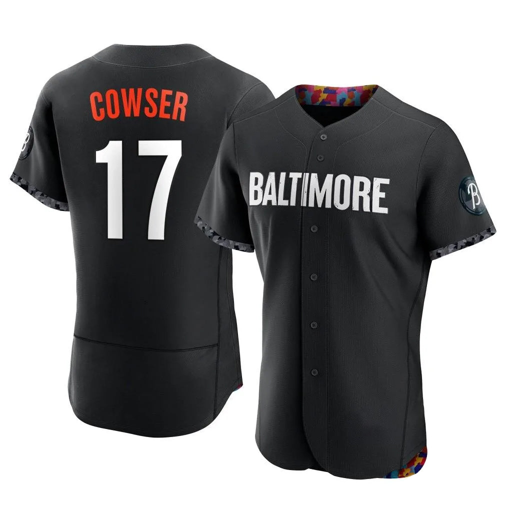 Choea B.Orioles #17 Colton Cowser Player Black City Connect Limited Elite Home Game Stitched Jerseys