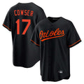 Choea B.Orioles #17 Colton Cowser Player Black Home Game Stitched Jerseys
