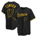 Choea B.Orioles #17 Colton Cowser Player Black Snake Skin City Home Game Stitched Jerseys