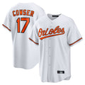 Choea B.Orioles #17 Colton Cowser Player White Home Game Stitched Jerseys