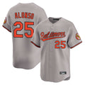 Choea B.Orioles #25 Pete Alonso Player Gray Limited Home Game Stitched Jerseys