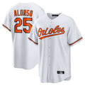 Choea B.Orioles #25 Pete Alonso Player White Home Game Stitched Jerseys