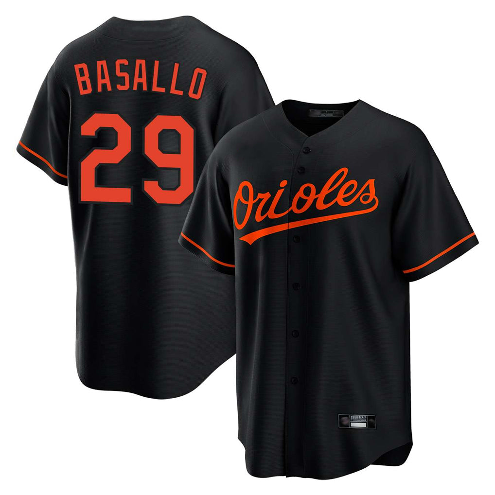 Choea B.Orioles #29 Samuel Basallo Player Black Home Game Stitched Jerseys
