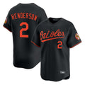 Choea B.Orioles #2 Gunnar Henderson Player Black Limited Home Game Stitched Jerseys