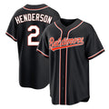 Choea B.Orioles #2 Gunnar Henderson Player Black Out Home Game Stitched Jerseys