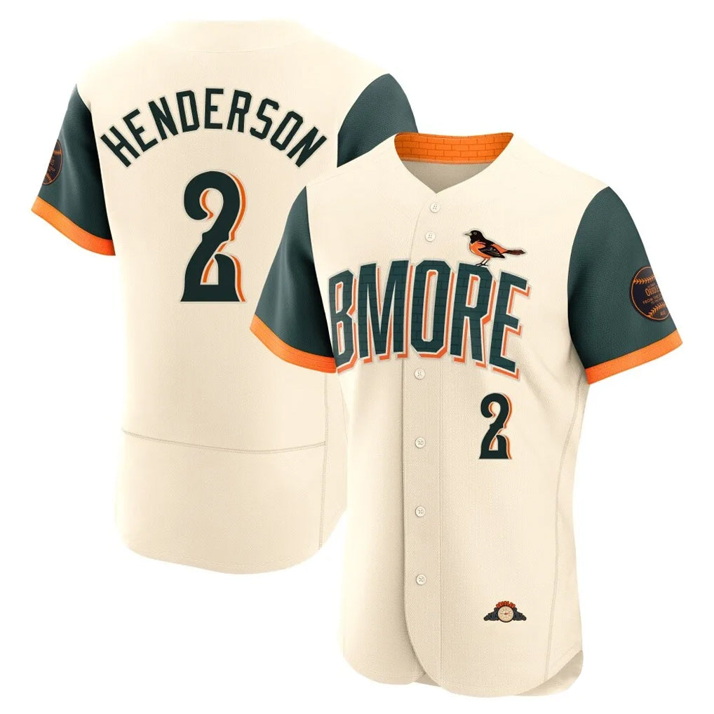 Choea B.Orioles #2 Gunnar Henderson Player Cream 2026 City Connect Limited Elite Home Game Stitched Jerseys