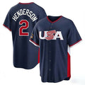 Choea B.Orioles #2 Gunnar Henderson Player Navy USA 2026 World Classic Home Game Stitched Jerseys