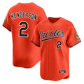 Choea B.Orioles #2 Gunnar Henderson Player Orange Limited Home Game Stitched Jerseys