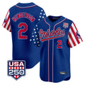 Choea B.Orioles #2 Gunnar Henderson Player Royal USA 250 Independence Day Vapor Premier Limited Home Game Stitched Jerseys