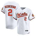 Choea B.Orioles #2 Gunnar Henderson Player White Limited Home Game Stitched Jerseys
