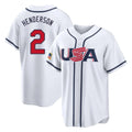Choea B.Orioles #2 Gunnar Henderson Player White USA 2026 World Classic Home Game Stitched Jerseys