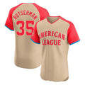 Choea B.Orioles #35 Adley Rutschman Cream American League All-Star Limited Elite Home Game Stitched Jerseys