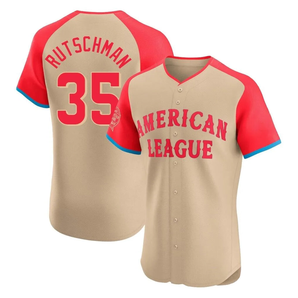 Choea B.Orioles #35 Adley Rutschman Player Cream American League All-Star Limited Elite Home Game Stitched Jerseys