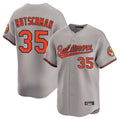 Choea B.Orioles #35 Adley Rutschman Player Gray Home Game Stitched Jerseys