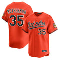 Choea B.Orioles #35 Adley Rutschman Orange Limited Home Game Stitched Jerseys