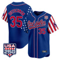 Choea B.Orioles #35 Adley Rutschman Player Royal USA 250 Independence Day Vapor Premier Limited Home Game Stitched Jerseys