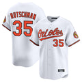 Choea B.Orioles #35 Adley Rutschman Player White Limited Home Game Stitched Jerseys