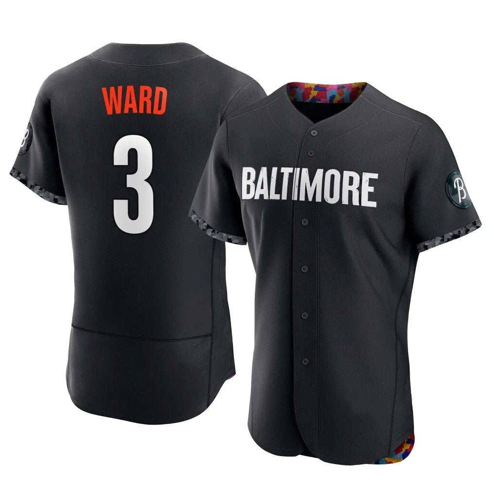 Choea B.Orioles #3 Taylor Ward Player Black City Connect Limited Elite Home Game Stitched Jerseys