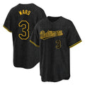 Choea B.Orioles #3 Taylor Ward Player Black Snake Skin City Home Game Stitched Jerseys