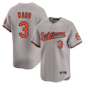 Choea B.Orioles #3 Taylor Ward Player Gray Limited Home Game Stitched Jerseys