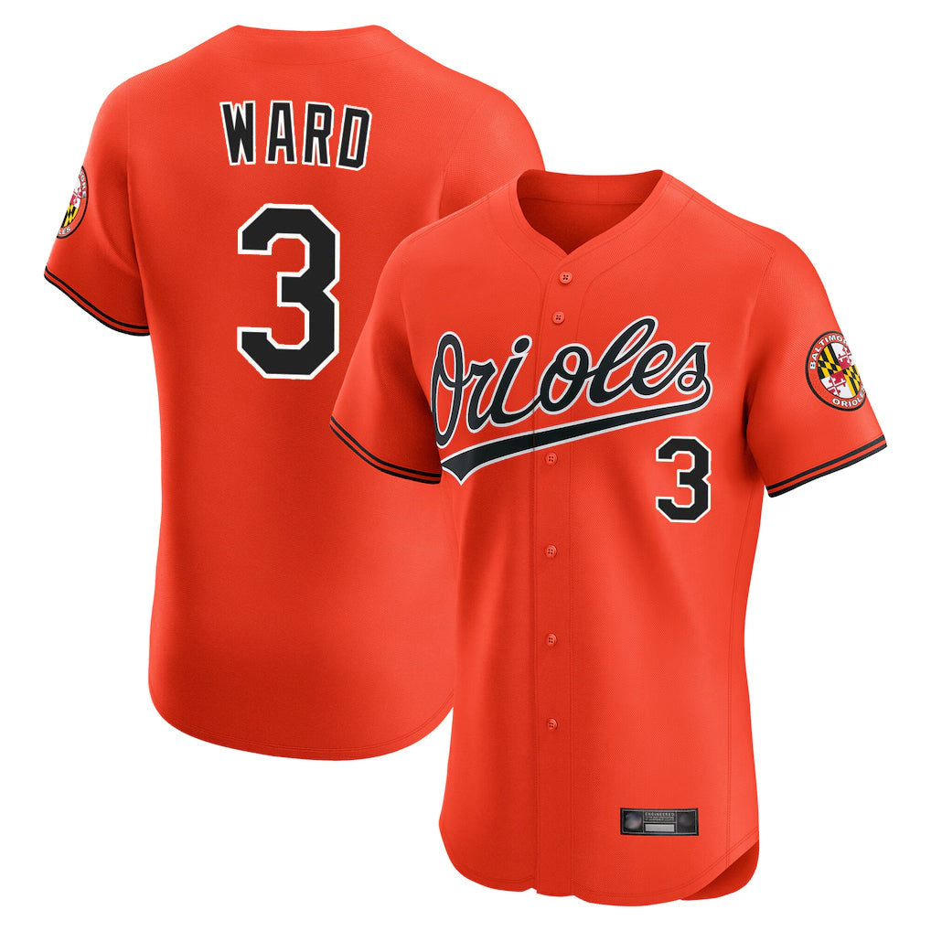 Choea B.Orioles #3 Taylor Ward Player Orange Limited Elite Home Game Stitched Jerseys