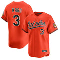 Choea B.Orioles #3 Taylor Ward Player Orange Limited Home Game Stitched Jerseys