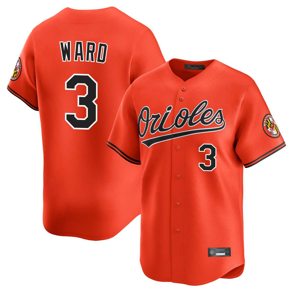 Choea B.Orioles #3 Taylor Ward Player Orange Limited Home Game Stitched Jerseys