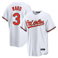 Choea B.Orioles #3 Taylor Ward Player White Home Game Stitched Jerseys