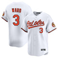 Choea B.Orioles #3 Taylor Ward Player White Limited Home Game Stitched Jerseys
