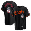 Choea B.Orioles #6 Ryan Mountcastle Player Black USA 250 Fourth of July Home Game Stitched Jerseys