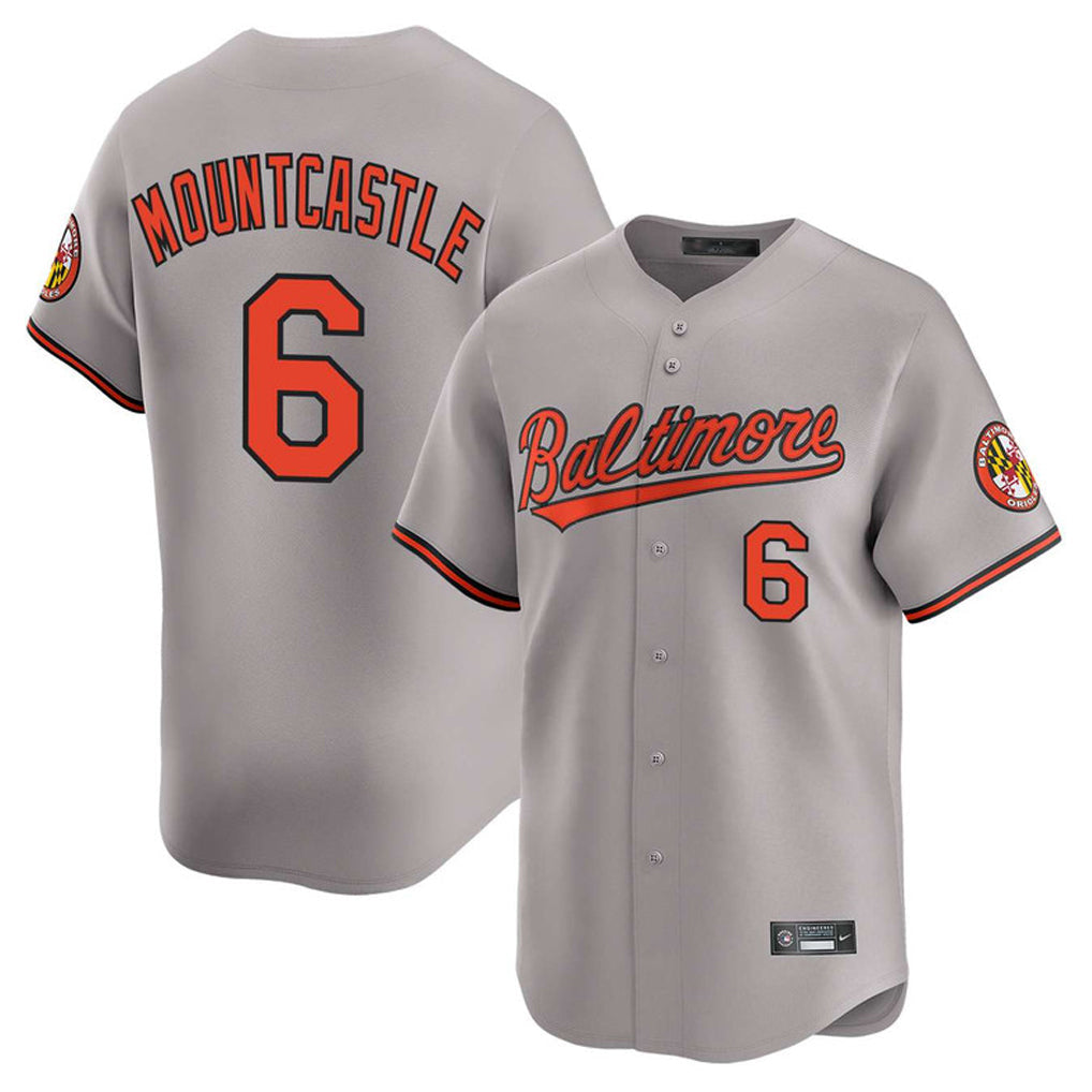 Choea B.Orioles #6 Ryan Mountcastle Player Gray Limited Home Game Stitched Jerseys